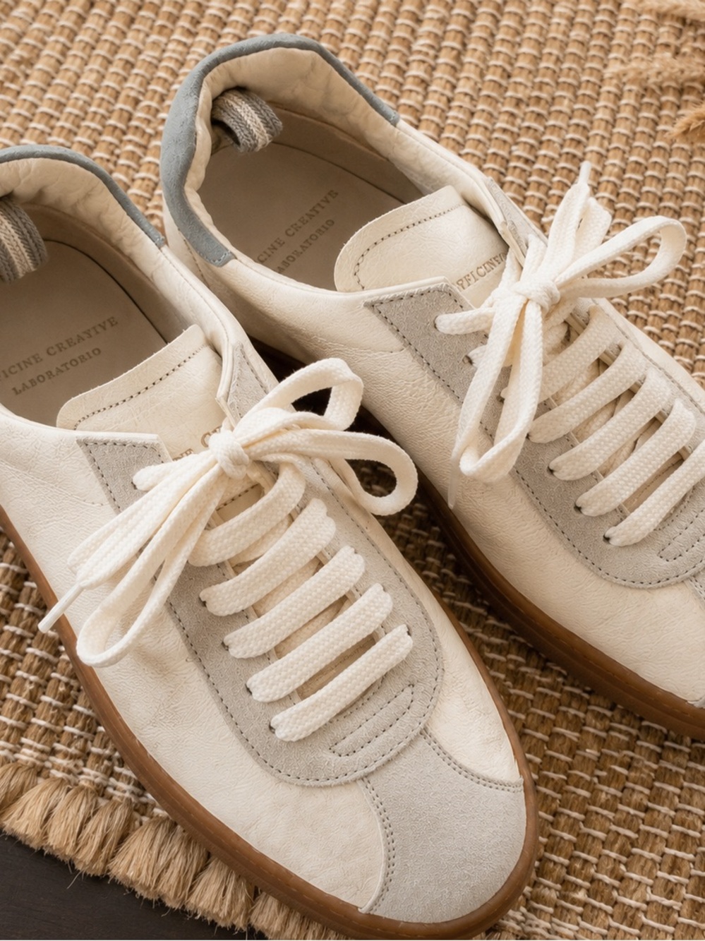 Officine Creative Lactae Hevea Leather Sneakers EU 36 Italian Luxury